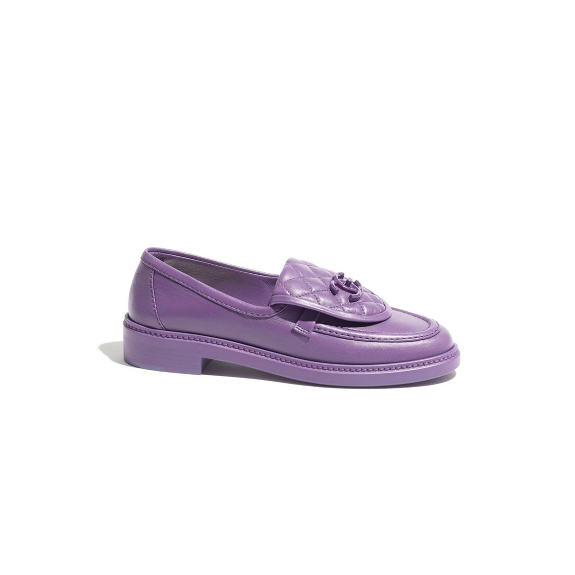 Ch**el quilted leather cc turnlock loafers